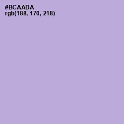 #BCAADA - Lavender Gray Color Image