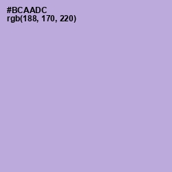 #BCAADC - Lavender Gray Color Image