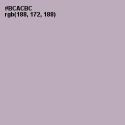 #BCACBC - Pink Swan Color Image