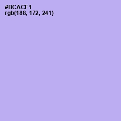 #BCACF1 - Biloba Flower Color Image