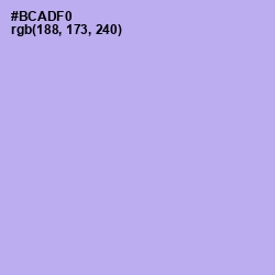 #BCADF0 - Biloba Flower Color Image
