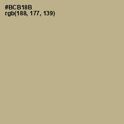 #BCB18B - Heathered Gray Color Image