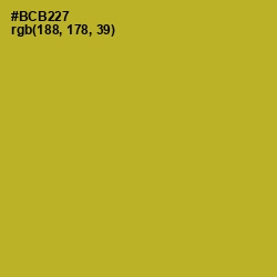 #BCB227 - Sahara Color Image