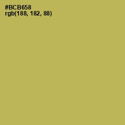 #BCB658 - Olive Green Color Image