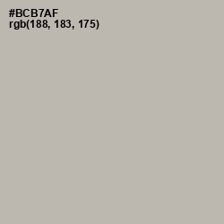 #BCB7AF - Silk Color Image