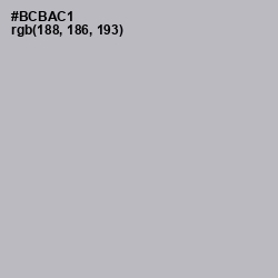 #BCBAC1 - French Gray Color Image