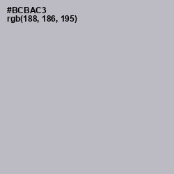 #BCBAC3 - French Gray Color Image