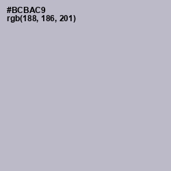 #BCBAC9 - French Gray Color Image