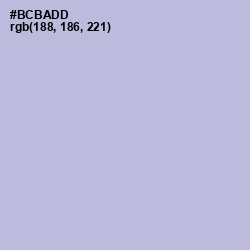 #BCBADD - Blue Haze Color Image