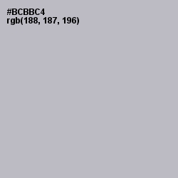 #BCBBC4 - French Gray Color Image