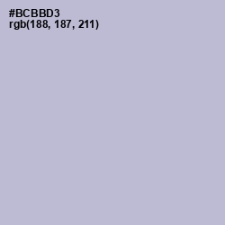 #BCBBD3 - Lavender Gray Color Image