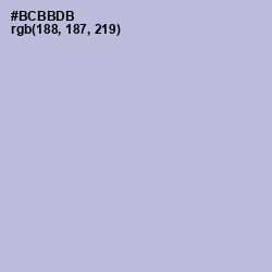 #BCBBDB - Blue Haze Color Image