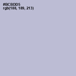#BCBDD5 - Lavender Gray Color Image
