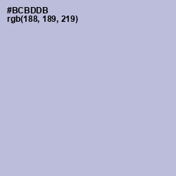 #BCBDDB - Blue Haze Color Image