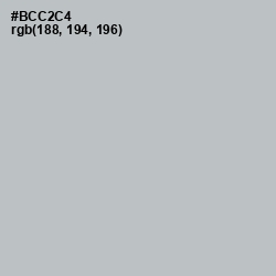 #BCC2C4 - Silver Sand Color Image