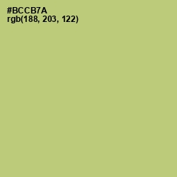 #BCCB7A - Wild Willow Color Image