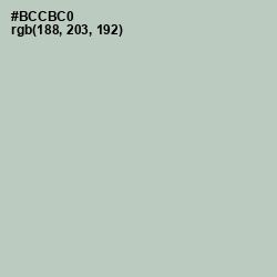 #BCCBC0 - Powder Ash Color Image