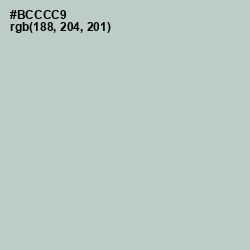 #BCCCC9 - Loblolly Color Image