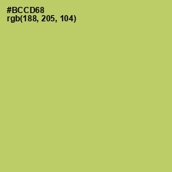 #BCCD68 - Wild Willow Color Image