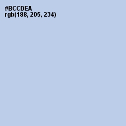 #BCCDEA - Spindle Color Image
