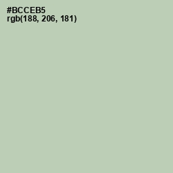 #BCCEB5 - Clay Ash Color Image