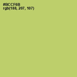 #BCCF6B - Wild Willow Color Image