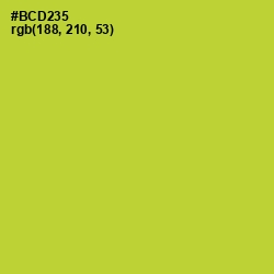 #BCD235 - Key Lime Pie Color Image