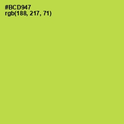 #BCD947 - Conifer Color Image