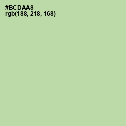 #BCDAA8 - Moss Green Color Image