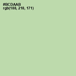#BCDAAB - Moss Green Color Image