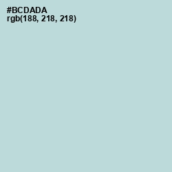 #BCDADA - Jungle Mist Color Image