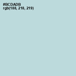 #BCDADB - Jungle Mist Color Image