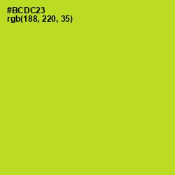 #BCDC23 - Key Lime Pie Color Image