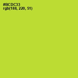 #BCDC33 - Key Lime Pie Color Image