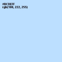#BCDEFF - Spindle Color Image