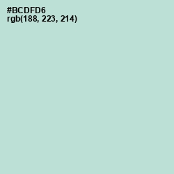 #BCDFD6 - Jet Stream Color Image