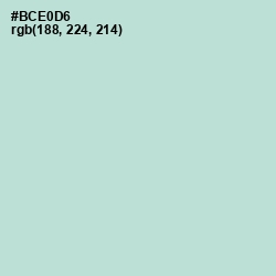 #BCE0D6 - Cruise Color Image