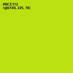 #BCE112 - Inch Worm Color Image