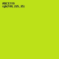 #BCE119 - Inch Worm Color Image