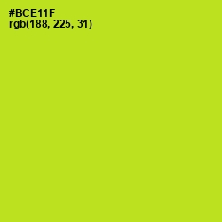 #BCE11F - Inch Worm Color Image