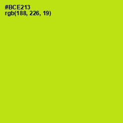 #BCE213 - Inch Worm Color Image