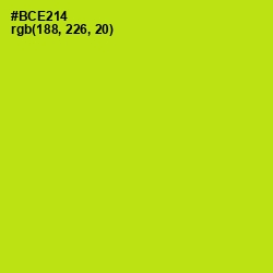 #BCE214 - Inch Worm Color Image
