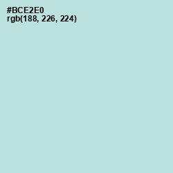 #BCE2E0 - Powder Blue Color Image