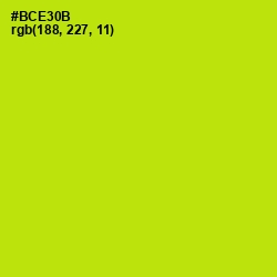 #BCE30B - Inch Worm Color Image