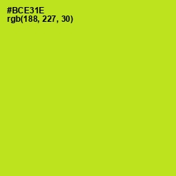 #BCE31E - Inch Worm Color Image