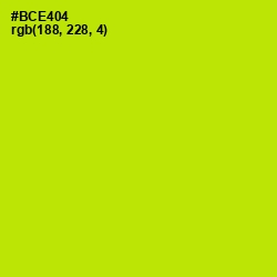 #BCE404 - Inch Worm Color Image