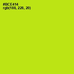 #BCE414 - Inch Worm Color Image