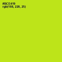 #BCE419 - Inch Worm Color Image