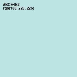 #BCE4E2 - Powder Blue Color Image