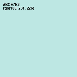 #BCE7E2 - Powder Blue Color Image